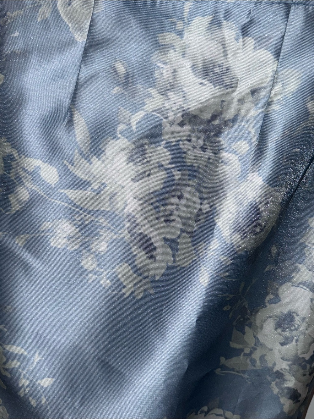 Alfred Sung/Dessy Constance Off-Shoulder Floral Jacquard Gown in Light Blue - Picture 10 of 11